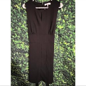 NWT Lark & RoSleeveless Crew Neck Belted A-Line Dress with Pockets-Blk Size 16